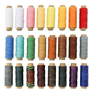 24 Pack of Bookbinding/ Leather Craft Waxed Thread
